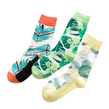 2019 hot sale  colorful women girls tropical plant lover socks
